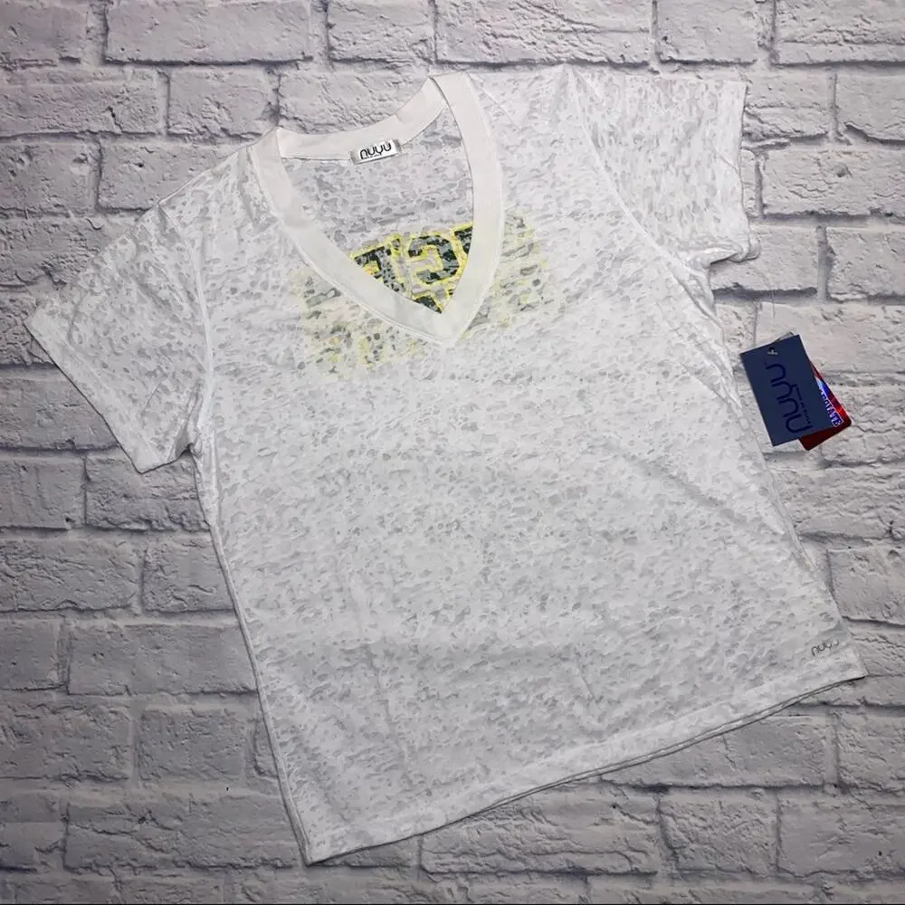 NEW NUYU Baylor Bears Deep V-Neck Burnout Tee - Picture 2 of 8